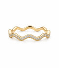 Tenara Diamant-Versprechensring aus Gold mit elegantem Design