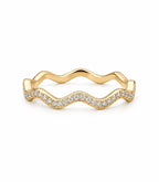 Tenara Diamant-Versprechensring aus Gold mit elegantem Design
