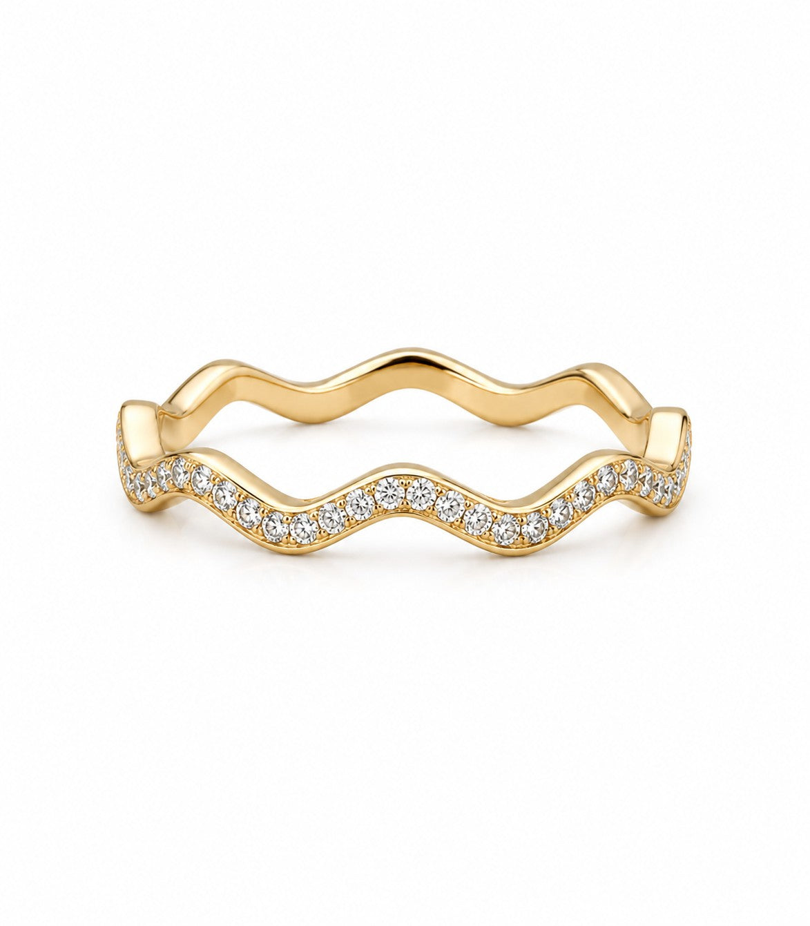 Tenara Diamant-Versprechensring aus Gold mit elegantem Design