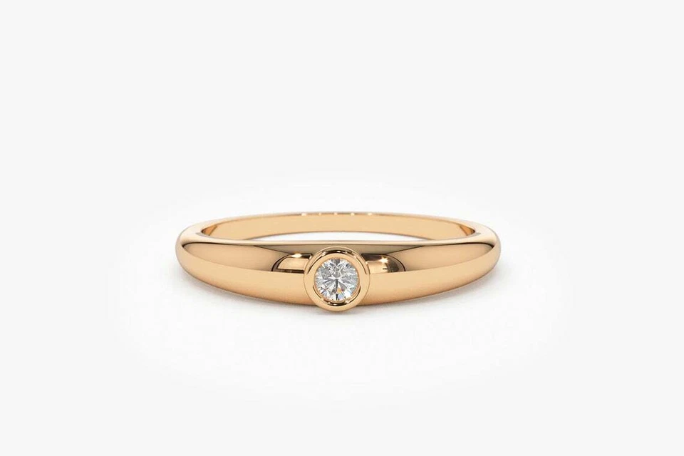 Vega Diamantring aus Roségold mit elegantem Design