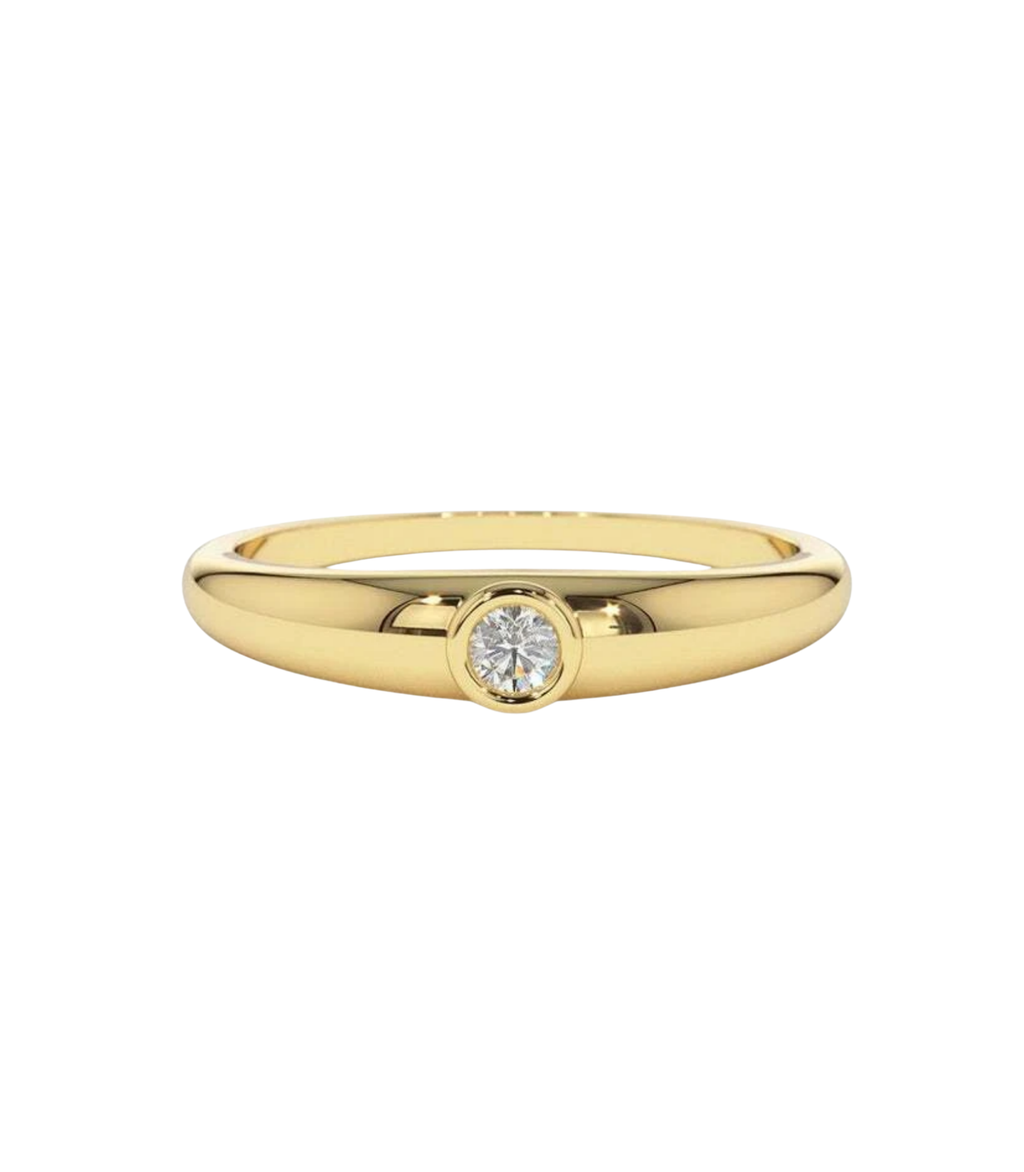 Vega Diamantring aus Gold mit elegantem Design