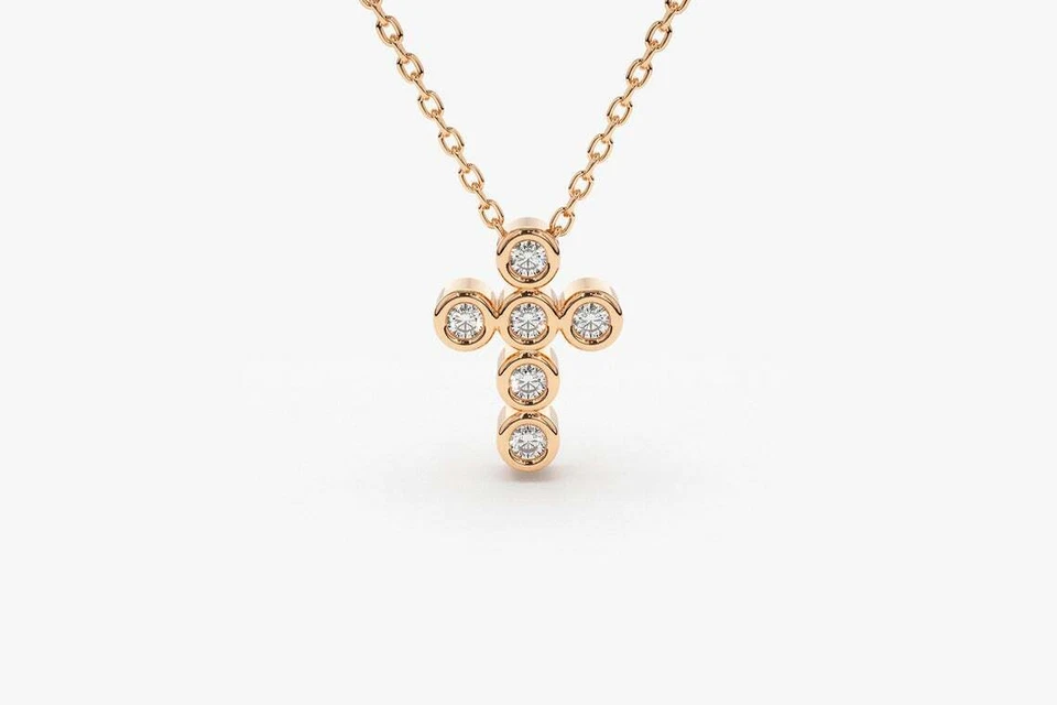 Veritas Diamant-Halskette aus Roségold mit elegantem Anhänger