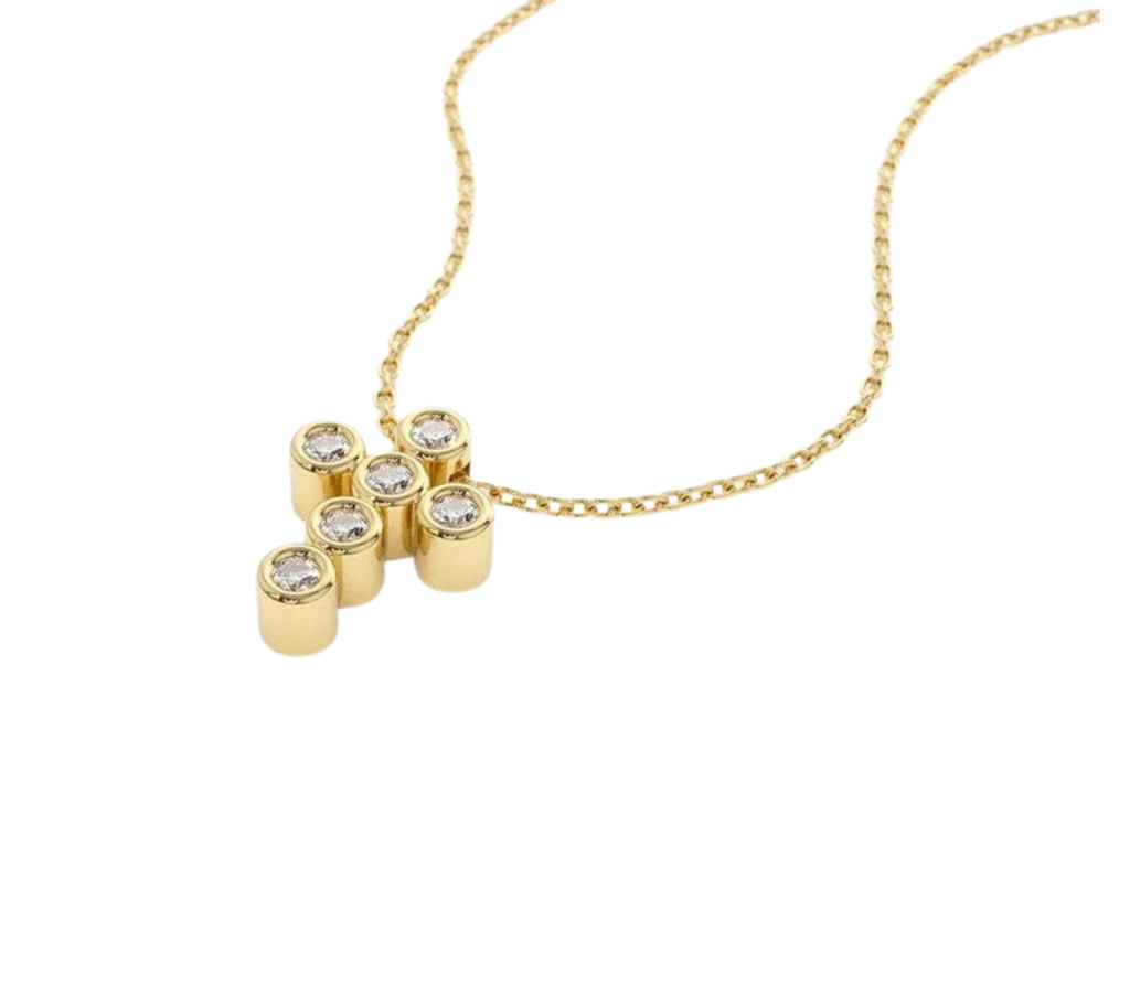 Veritas Diamant-Halskette aus Gold mit elegantem Anhänger