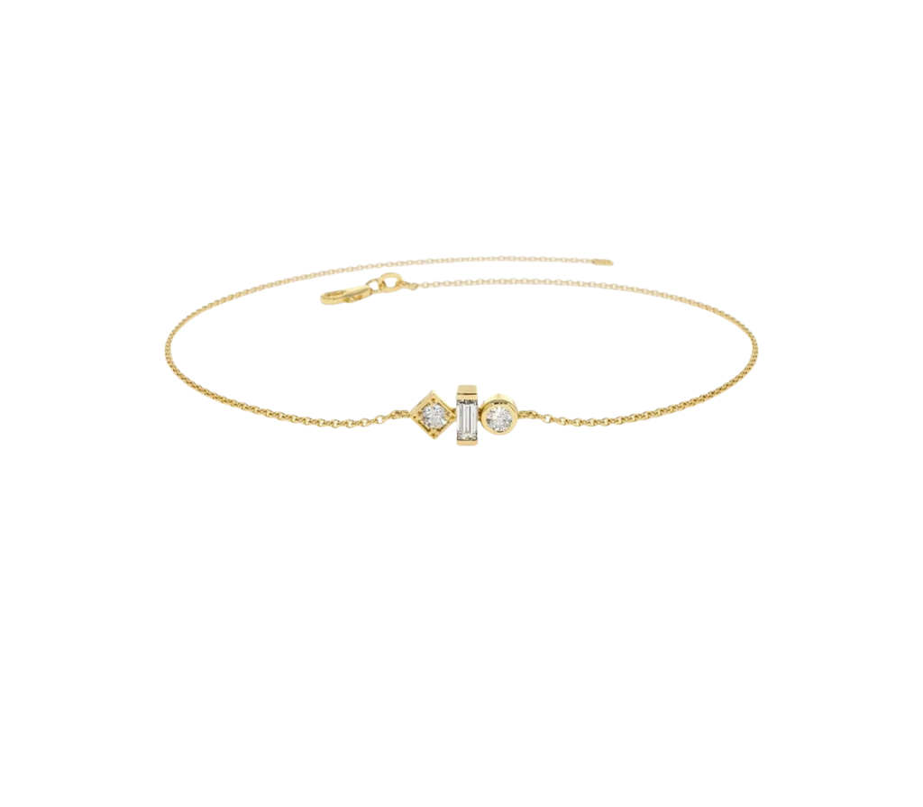 Veya Diamant-Armband aus Gold mit eleganten Akzenten schmuck