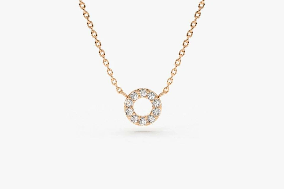 Vida Diamant-kette aus Rose Gold mit funkelnden Akzenten edel