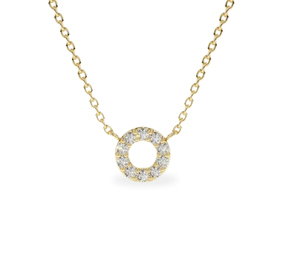 Vida Diamant-kette aus Gold mit funkelnden Akzenten edel