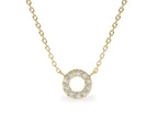 Vida Diamant-kette aus Gold mit funkelnden Akzenten edel
