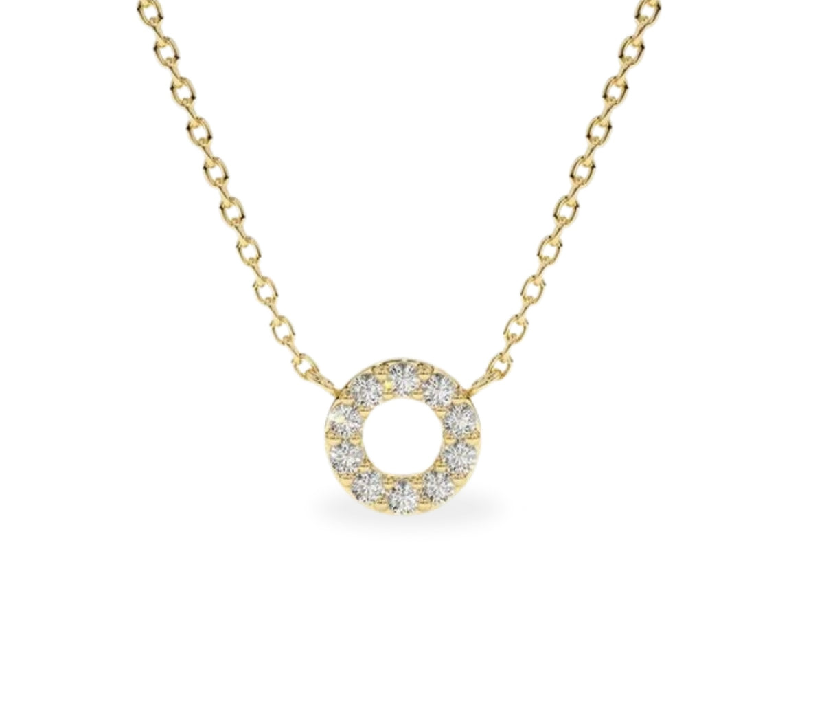 Vida Diamant-kette aus Gold mit funkelnden Akzenten edel