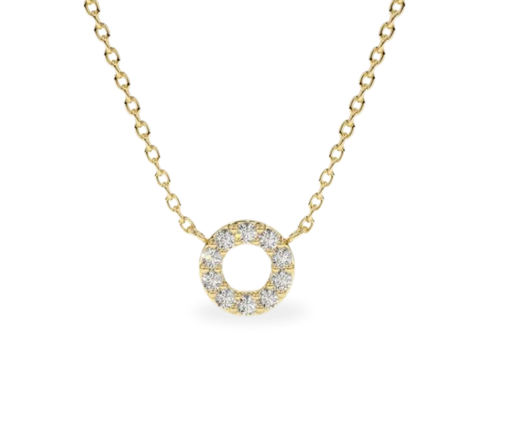 Vida Diamant-kette aus Gold mit funkelnden Akzenten edel