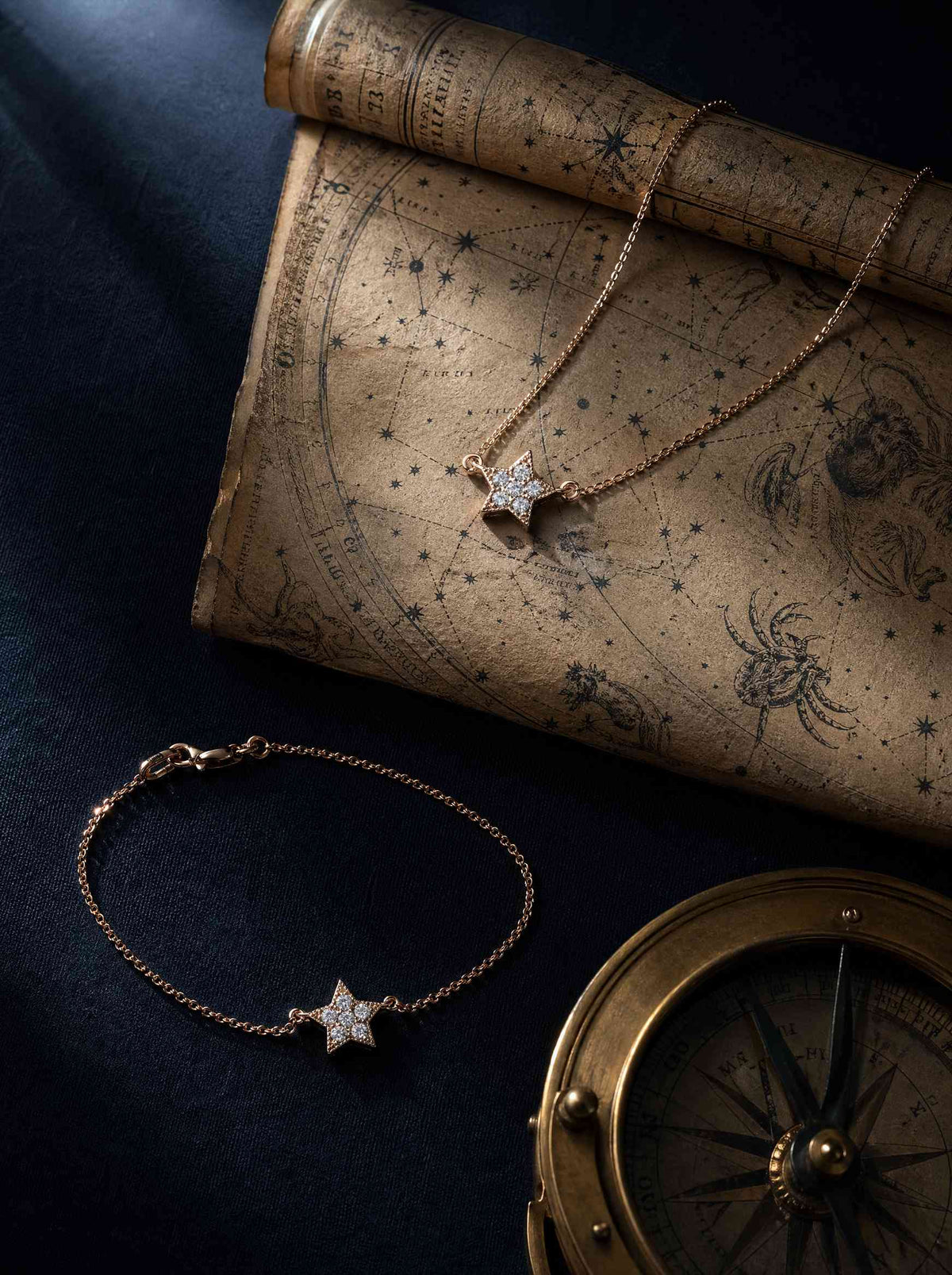 VIRELIA VIVO Schmuckset aus Gelbgold mit Diamanten
