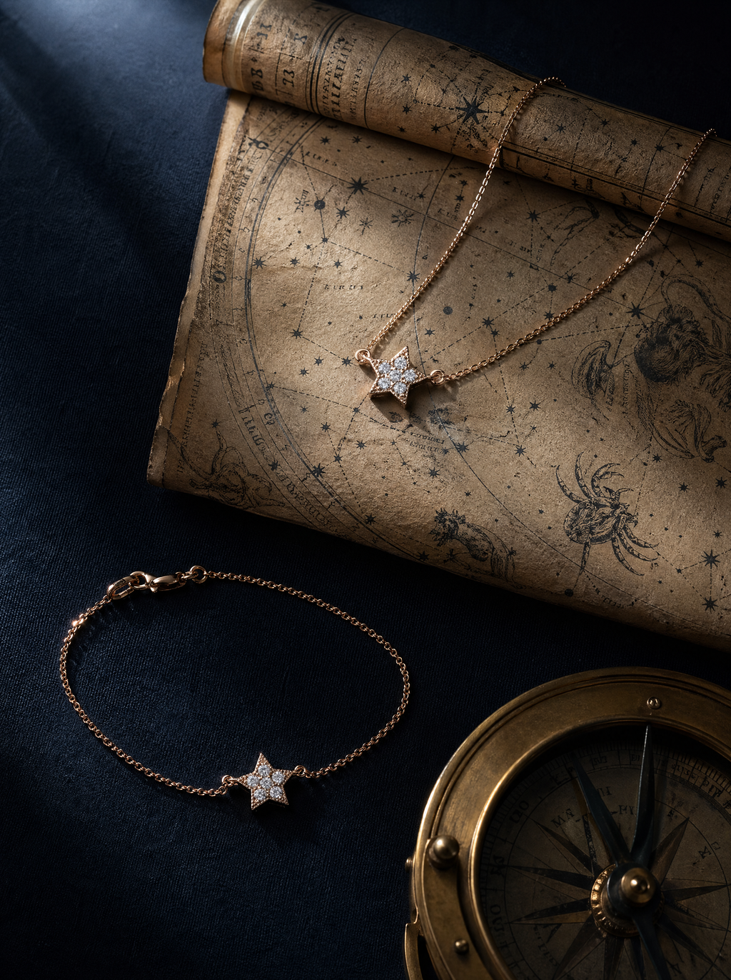 VIRELIA VIVO Schmuckset aus Gelbgold mit Diamanten