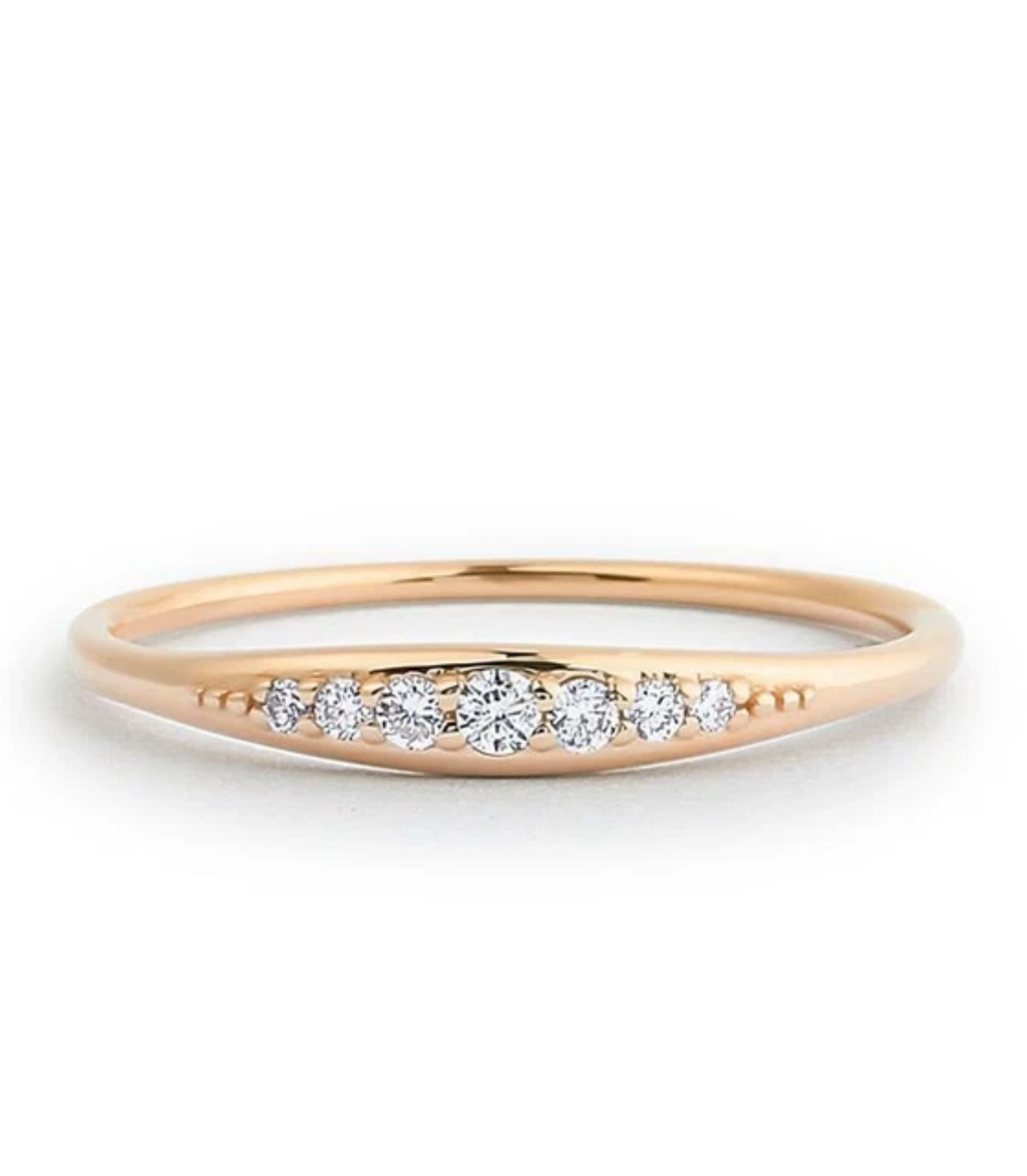 Viremont Diamantring aus Roségold mit elegantem Design