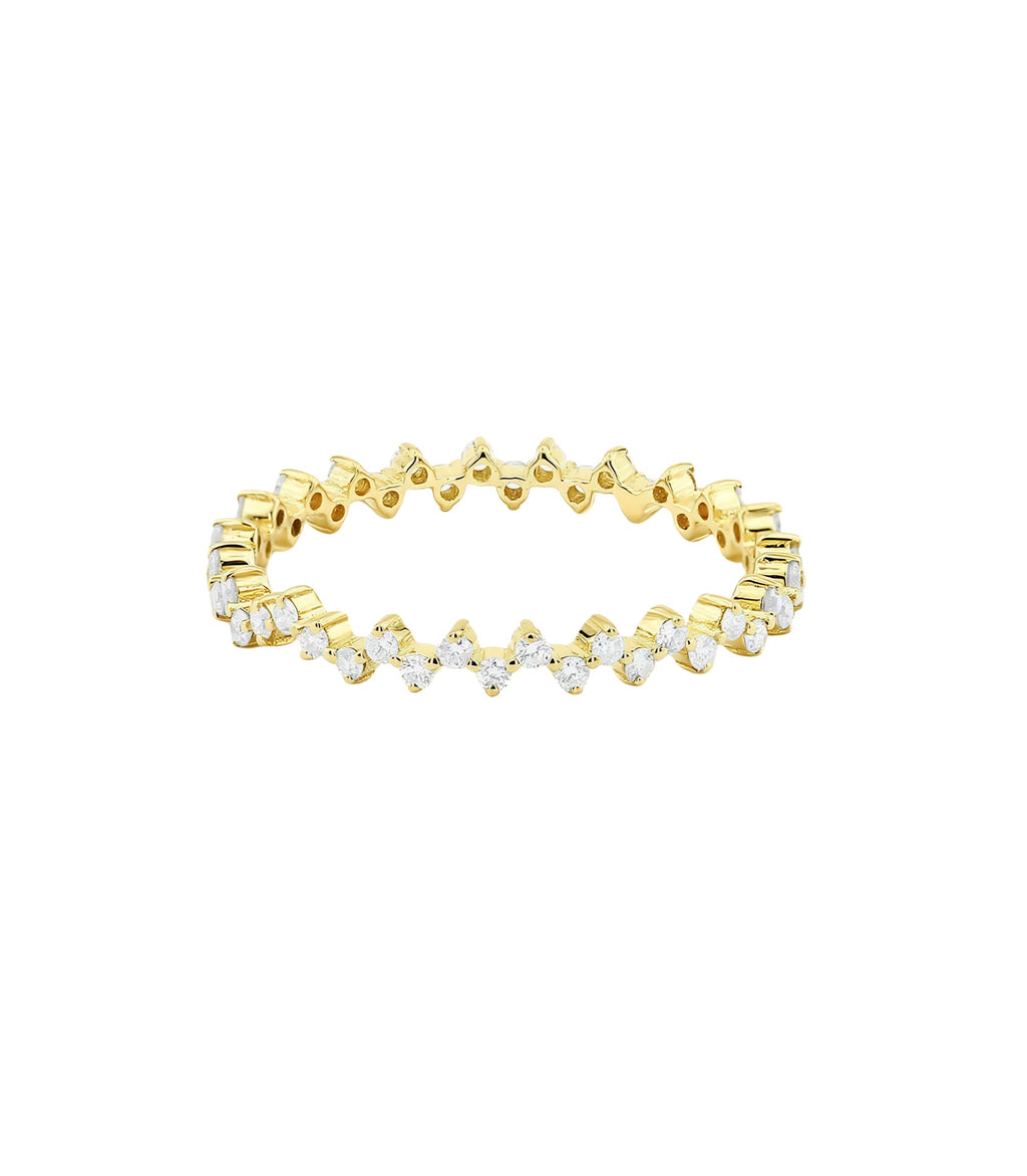 Viridia Diamant-Ring aus Gold mit funkelnden Akzenten