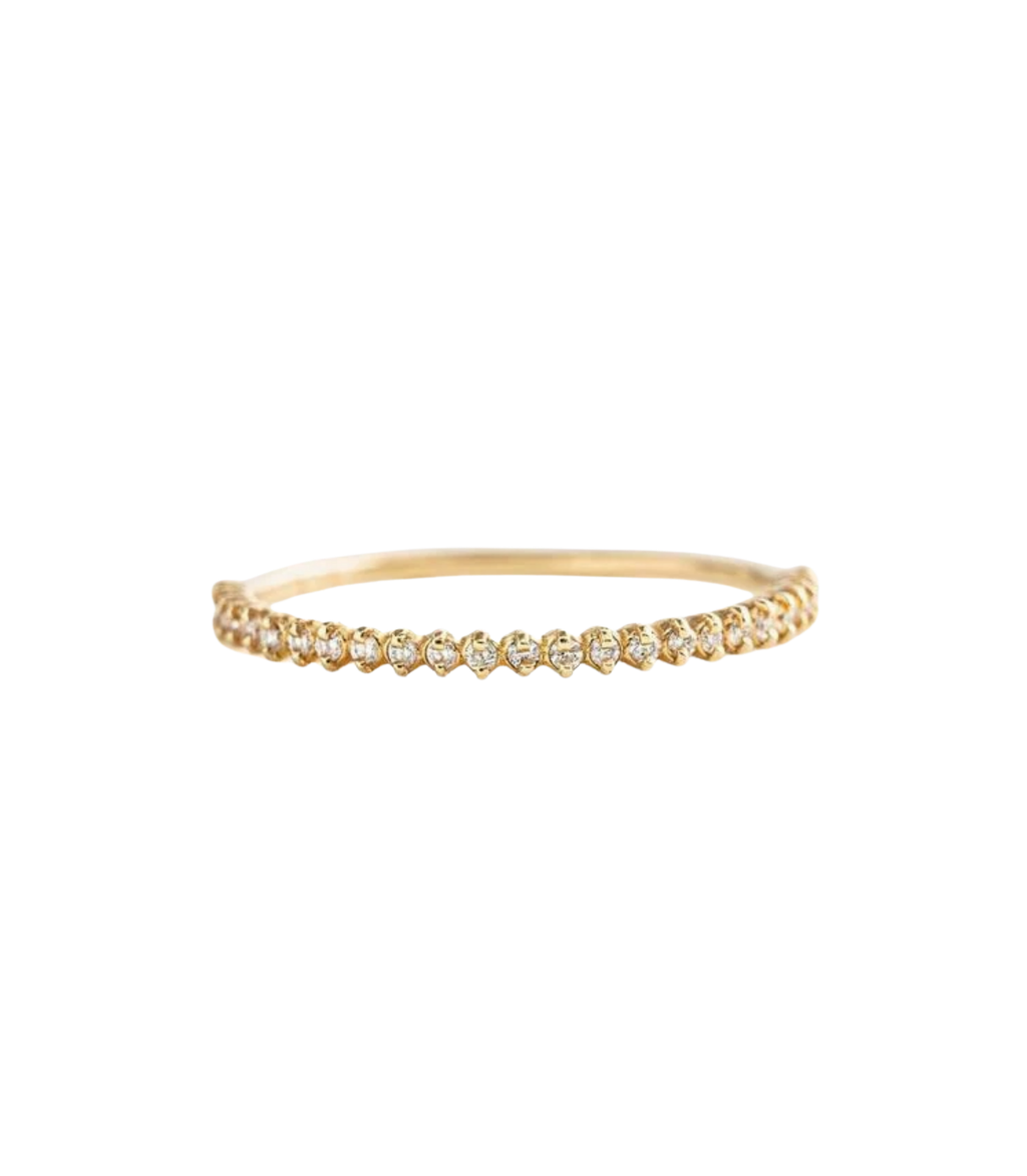 Yua Diamant-Ring aus Gold mit funkelnden Akzenten