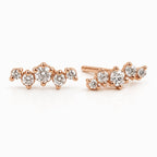 Zaniah Diamant-Ohrstecker aus Roségold mit elegantem Design