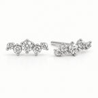 Zaniah Diamant-Ohrstecker aus Weißgold mit elegantem Design