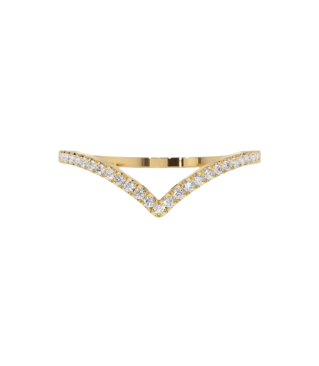 Zenith Diamant-Ring aus Gold mit zeitlos eleganten Akzenten