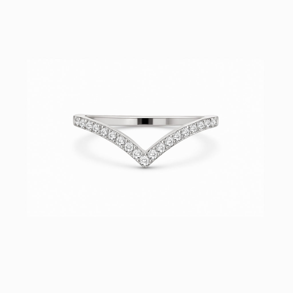 Zenith Diamant-Ring aus Weißgold mit zeitlos eleganten Akzenten