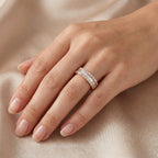 Geist Diamant-Memory-Ring aus Roségold mit elegantem Design